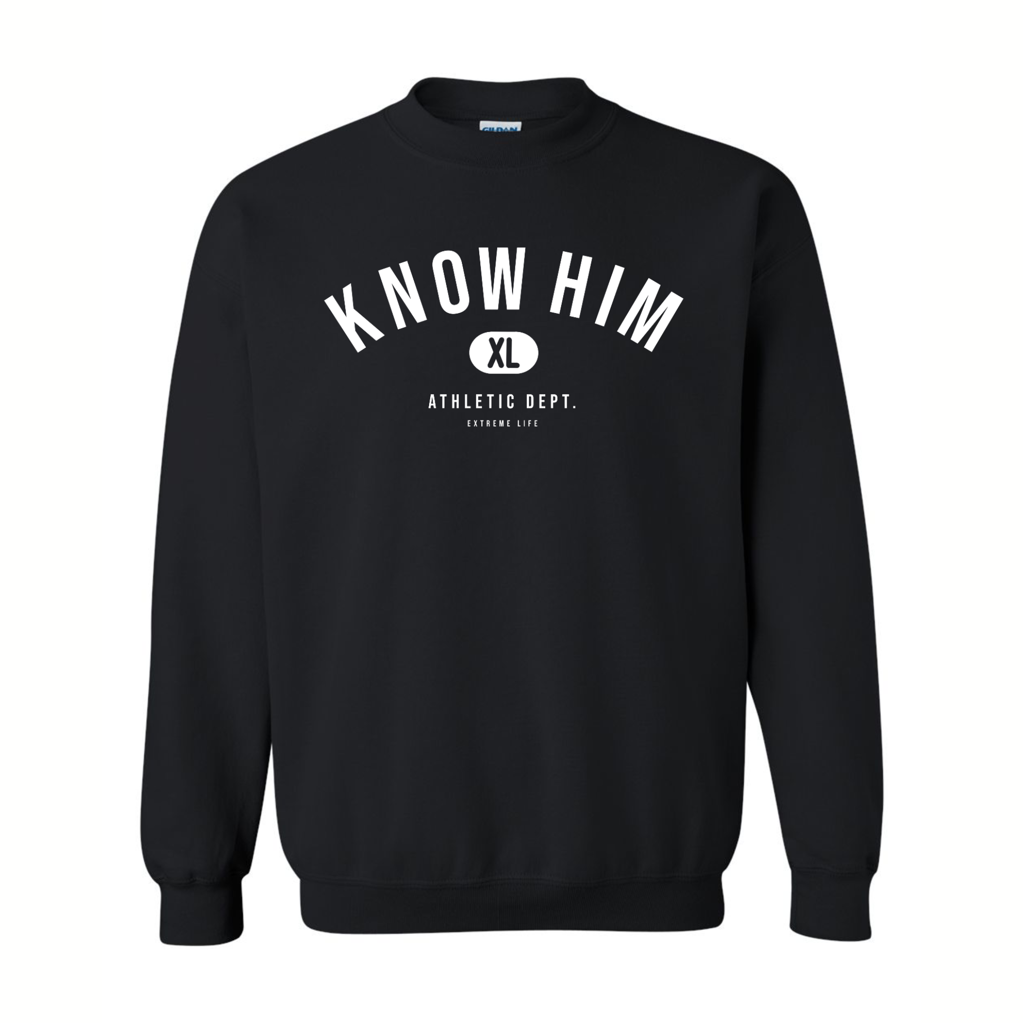 Know Him Athletic Department (Black) - Crewneck