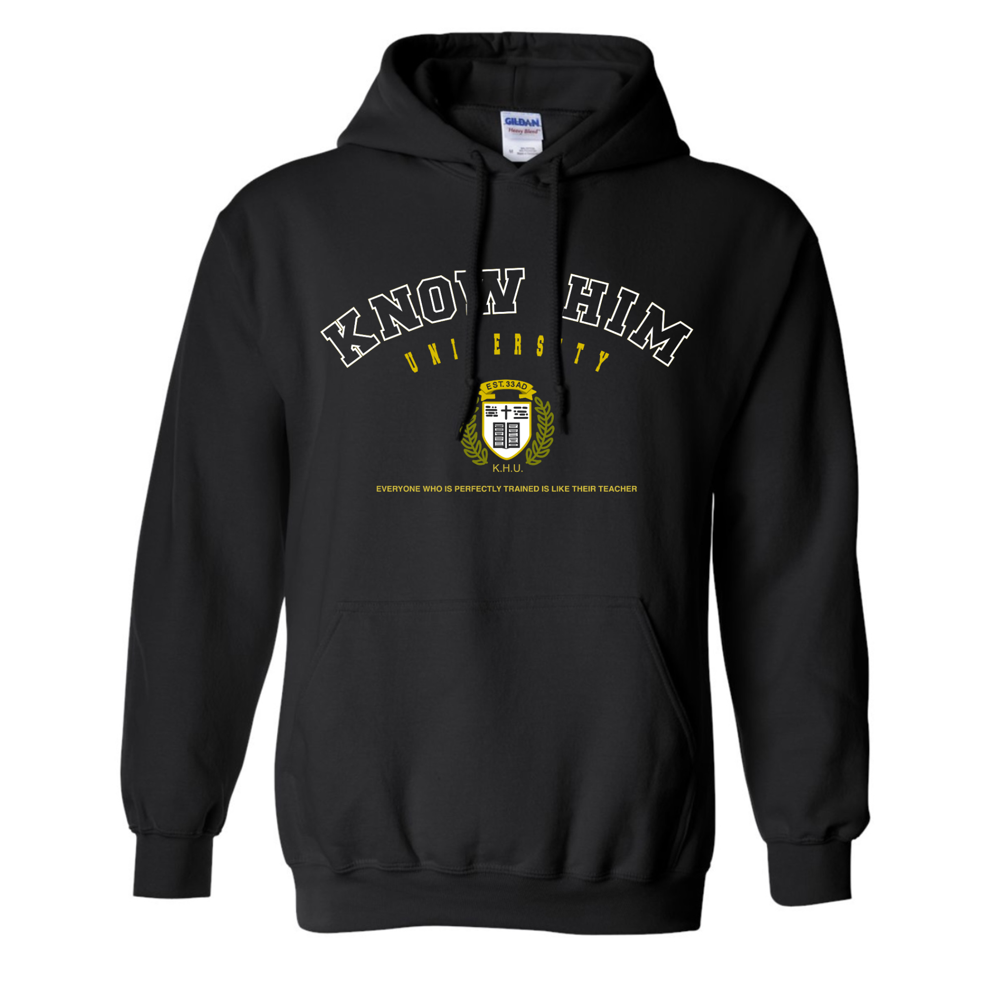 Know Him University (Black) - Hoodie