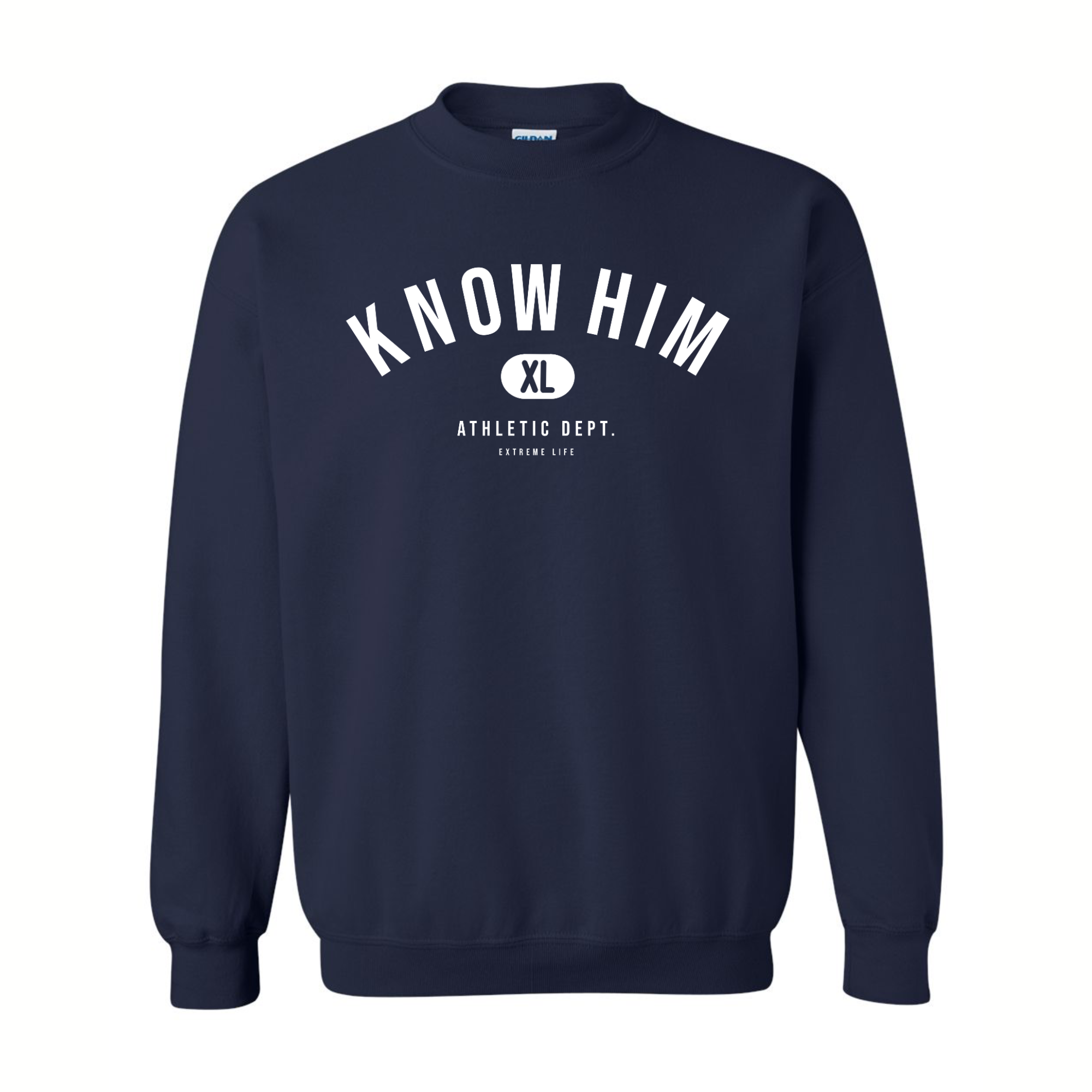 Know Him Athletic Department (Midnight Blue) - Crewneck