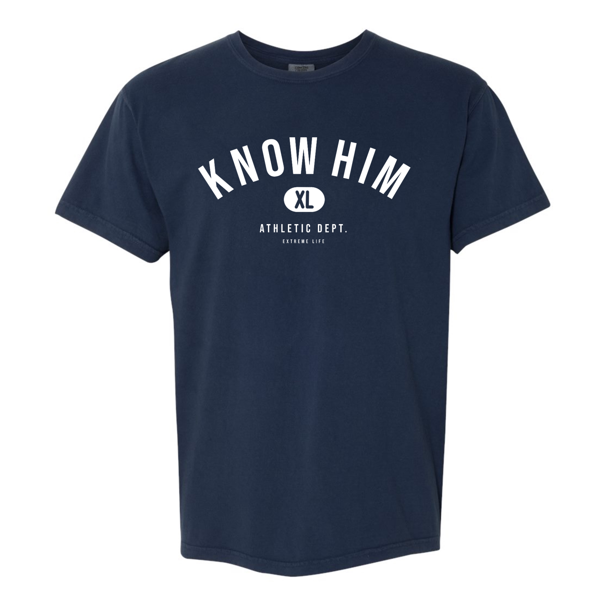 Know Him Athletic Department (Midnight Blue) - Shirt