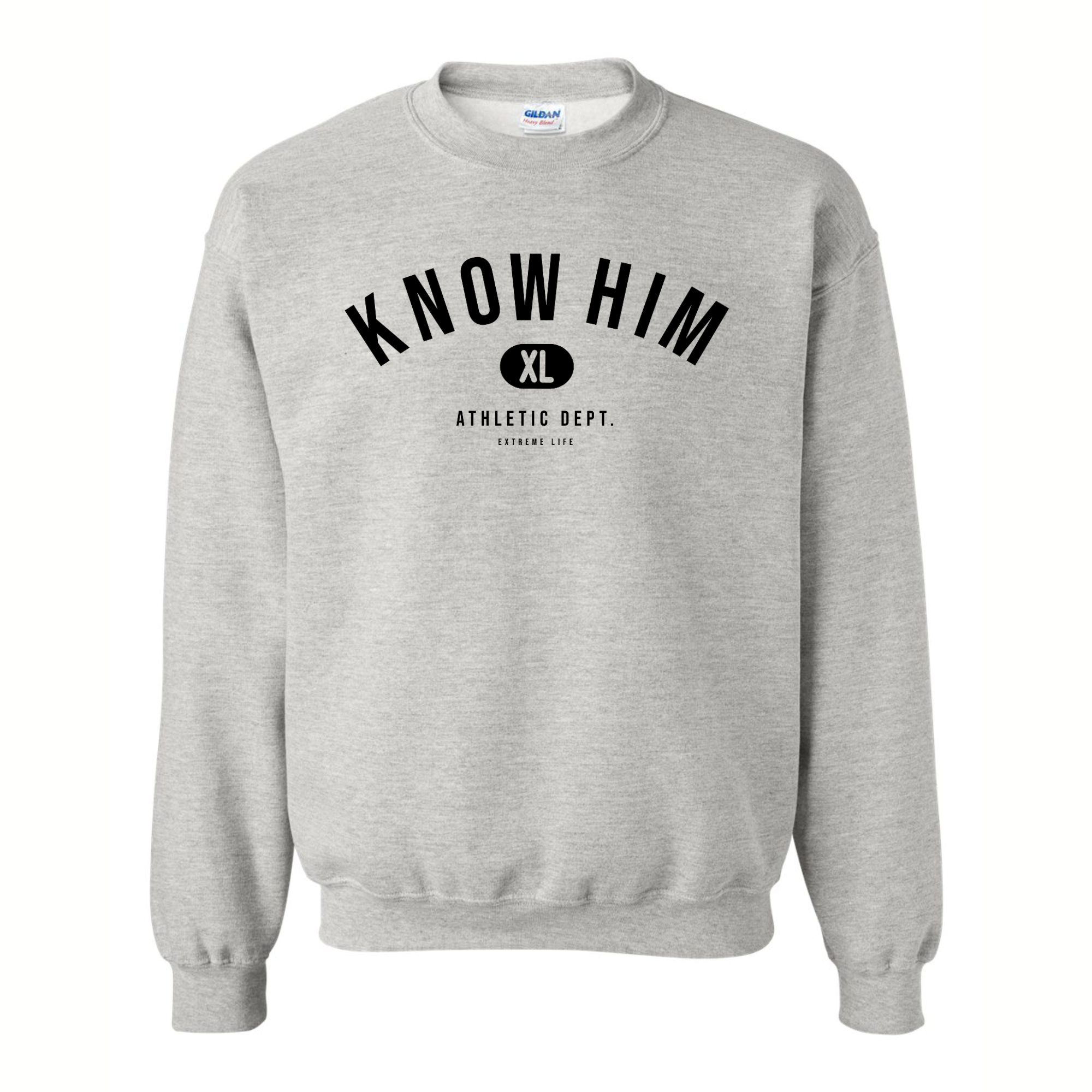 Know Him Athletic Department (Sports Grey) - Crewneck