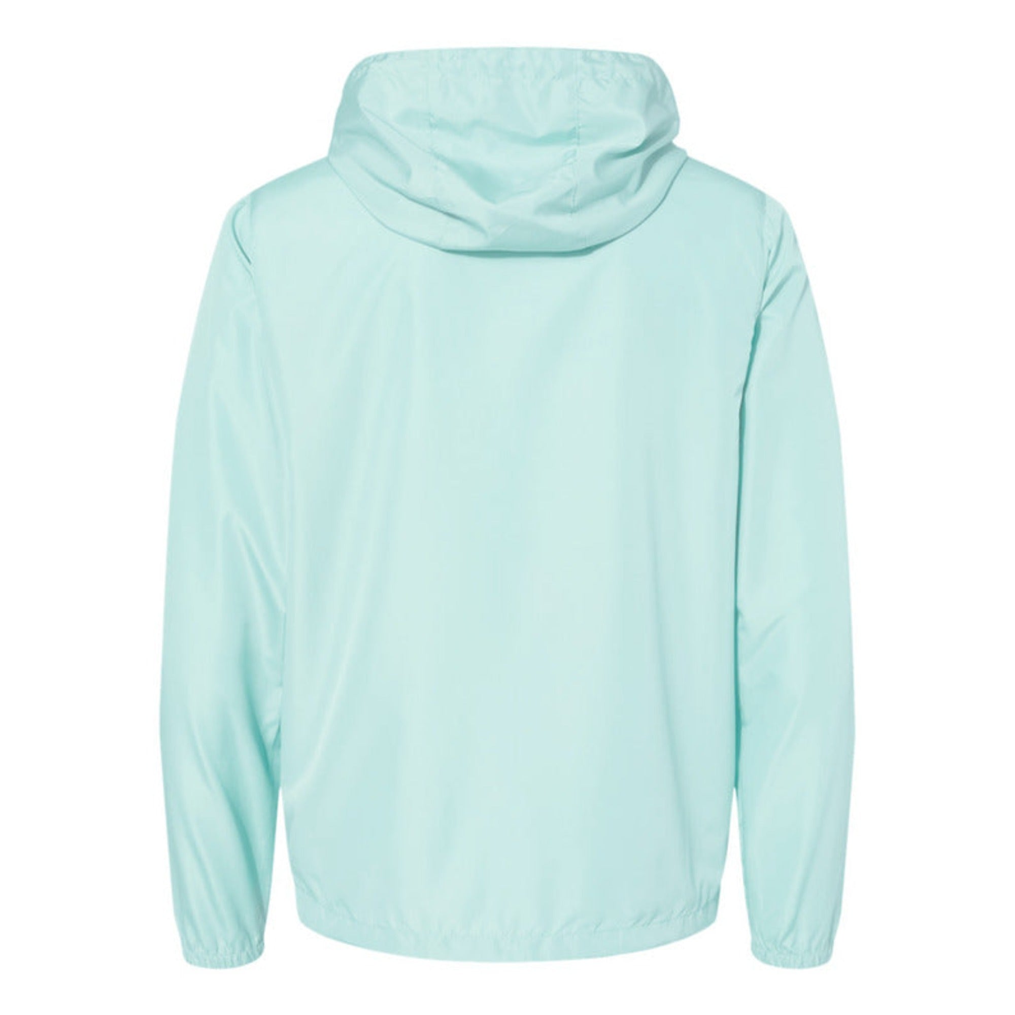 Know Him (Aqua) - Lightweight Windbreaker Full-Zip Jacket