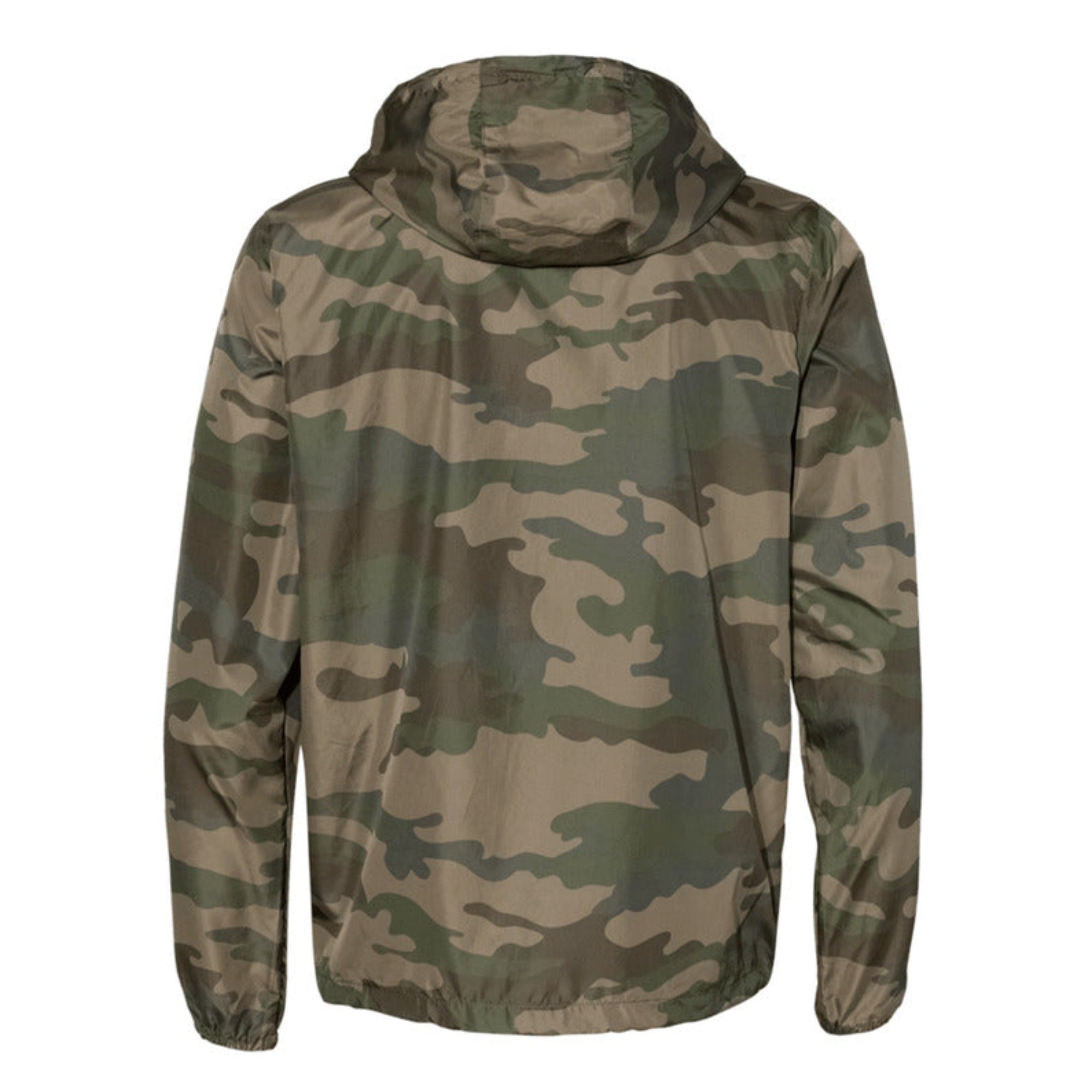 Know Him (Forest Camo) - Lightweight Windbreaker Full-Zip Jacket