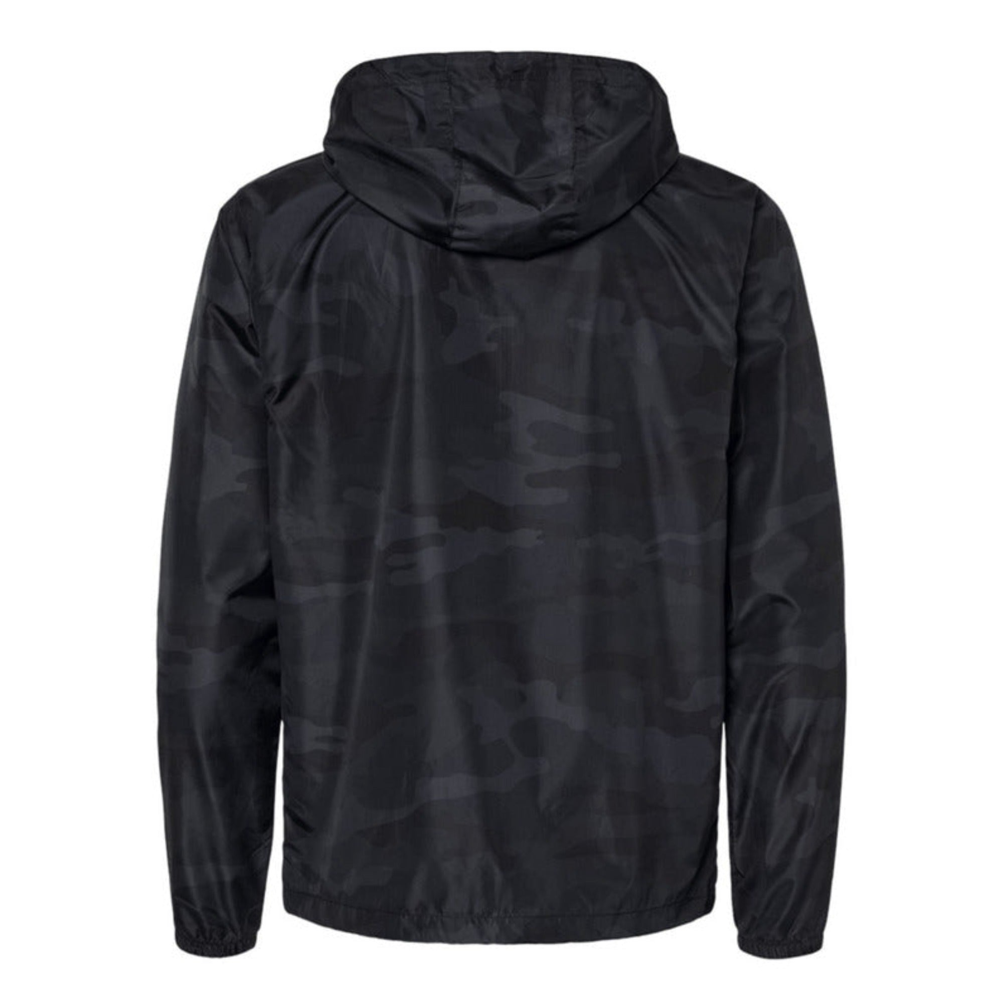 Know Him (Black Camo) - Lightweight Windbreaker Full-Zip Jacket